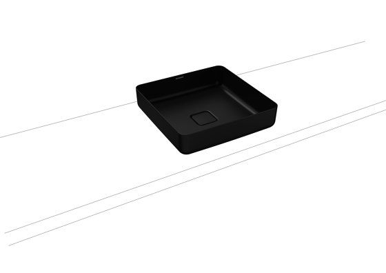 Miena washbowl (rectangular) black matt 100 | Wash basins | Kaldewei