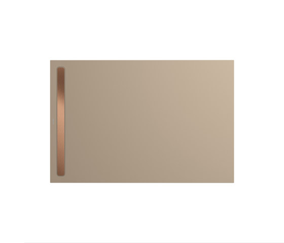 Nexsys warm beige 40 | Cover brushed rose gold | Shower trays | Kaldewei
