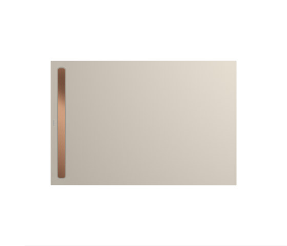 Nexsys warm grey 10 | Cover brushed rose gold | Shower trays | Kaldewei