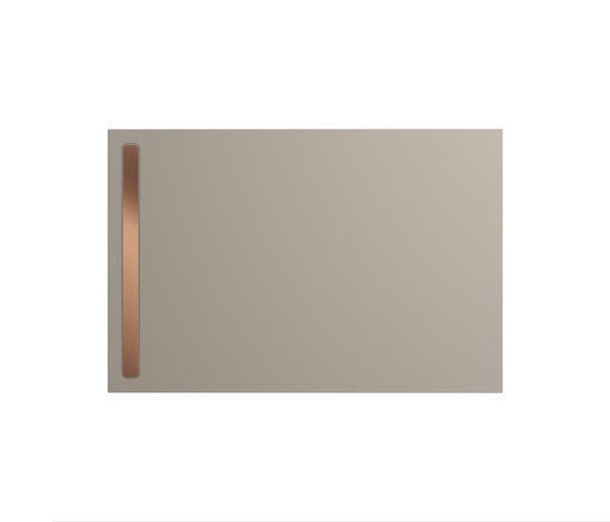 Nexsys warm grey 30 | Cover brushed rose gold | Shower trays | Kaldewei