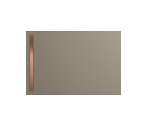Nexsys warm grey 60 | Cover brushed rose gold | Shower trays | Kaldewei