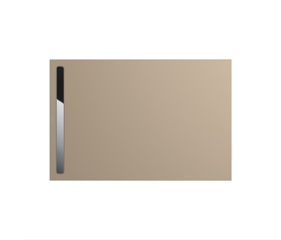 Nexsys warm beige 40 | Cover polished stainless steel | Bacs à douche | Kaldewei