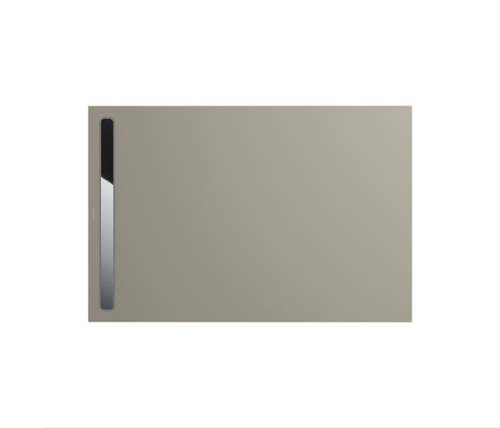 Nexsys warm grey 50 | Cover polished stainless steel | Shower trays | Kaldewei