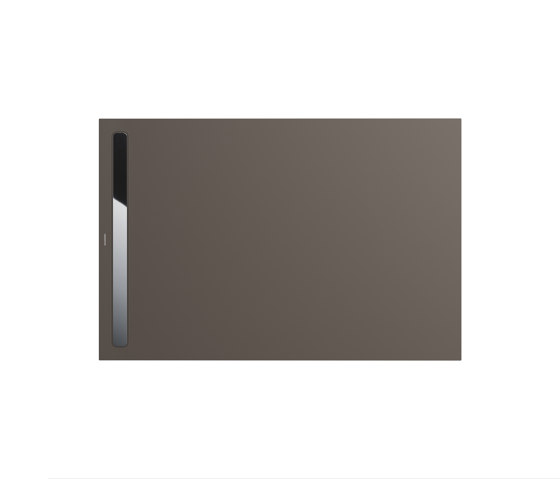 Nexsys warm grey 80 | Cover polished stainless steel | Platos de ducha | Kaldewei