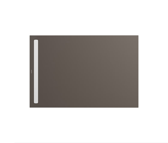 Nexsys warm grey 80 | Blende Alpinweiß pulverbeschichtet | Duschwannen | Kaldewei