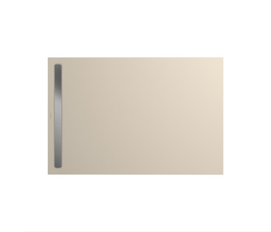 Nexsys warm beige 20 | Cover brushed stainless steel | Shower trays | Kaldewei
