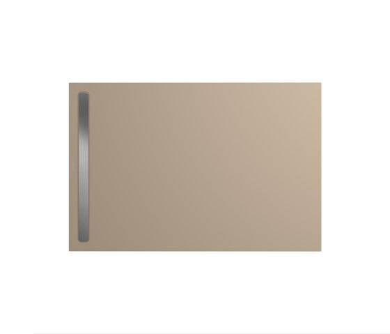 Nexsys warm beige 40 | Cover brushed stainless steel | Bacs à douche | Kaldewei
