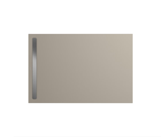 Nexsys warm grey 30 | Cover brushed stainless steel | Platos de ducha | Kaldewei