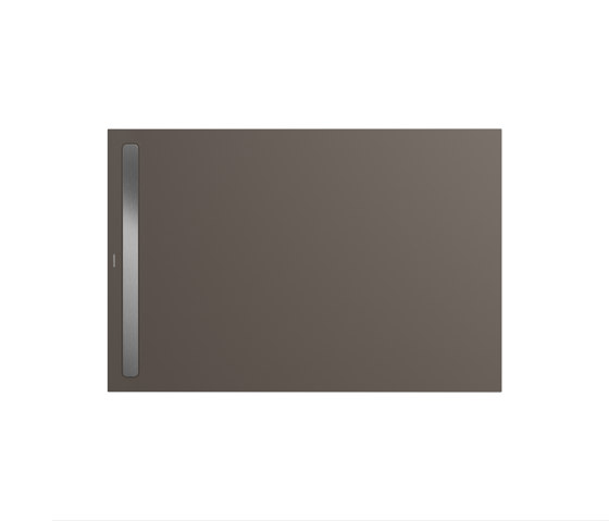 Nexsys warm grey 80 | Cover brushed stainless steel | Piatti doccia | Kaldewei