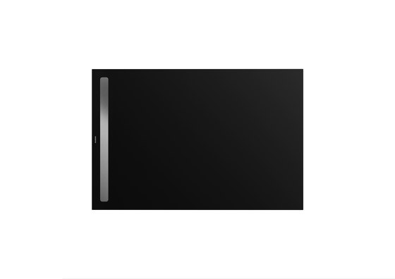 Nexsys black matt 100 | Cover brushed stainless steel | Bacs à douche | Kaldewei