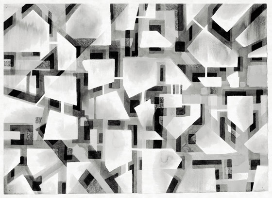 City layers | City layer (black and white) | Revêtements muraux / papiers peint | Walls beyond