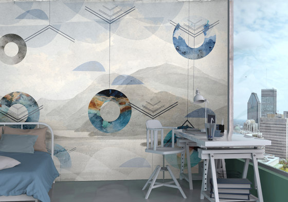 Distance | Distance | Wall coverings / wallpapers | Walls beyond