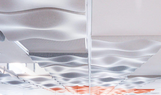 Piastrelle per controsoffitto 3D - Piastrelle per controsoffitto modellate | Soffitti fonoassorbenti | Autex Acoustics