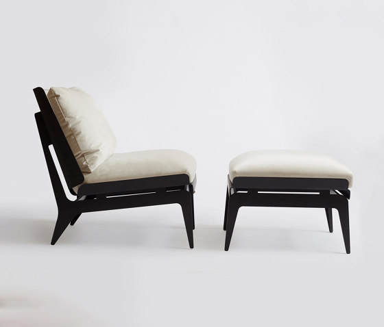 BOUDOIR Chair & Ottoman by Gabriel Scott | Armchairs