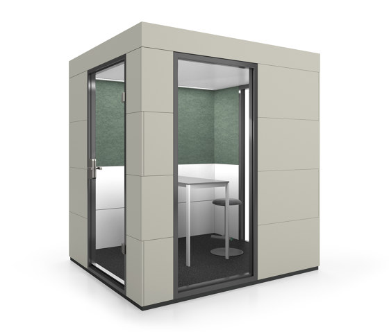 Meeting Unit | Birch Grey | Soundproofing room-in-room systems | OFFICEBRICKS