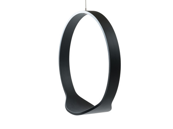 Circleswing N.1 Wooden Hanging Chair Swing Seat - Black Oak⎥outdoor | Dondoli | Iwona Kosicka Design