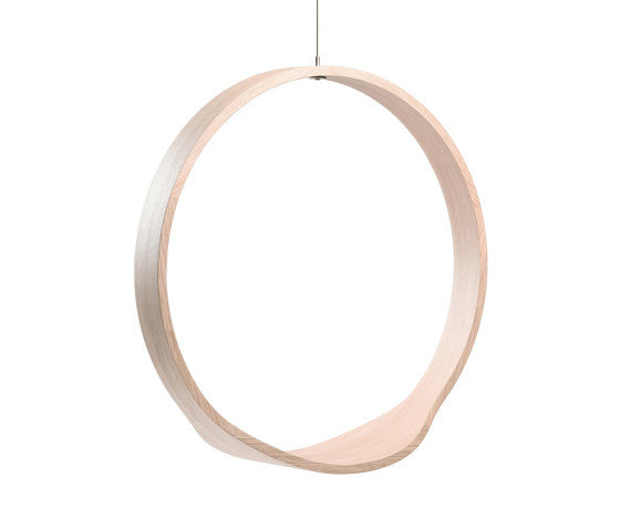 Circleswing N.1 Wooden Hanging Chair Swing Seat - Little White Oak⎥indoor | Schaukeln | Iwona Kosicka Design