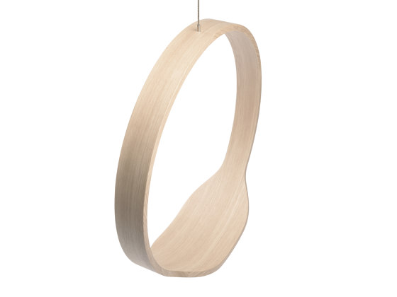 Circleswing N.1 Wooden Hanging Chair Swing Seat - Little White Oak⎥indoor | Balancelles | Iwona Kosicka Design