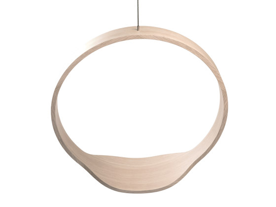 Circleswing N.1 Wooden Hanging Chair Swing Seat - Little White Oak⎥outdoor | Columpios | Iwona Kosicka Design