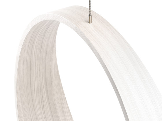 Circleswing N.2 Wooden Hanging Chair Swing Seat -  White⎥indoor | Swings | Iwona Kosicka Design