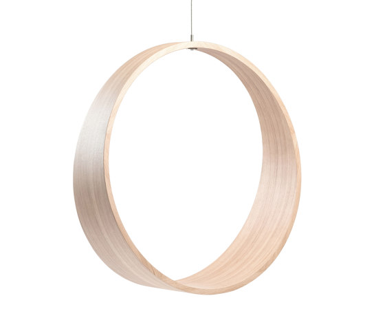 Circleswing N.2 Wooden Hanging Chair Swing Seat - Little White Oak⎥outdoor | Dondoli | Iwona Kosicka Design