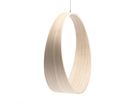 Circleswing N.2 Wooden Hanging Chair Swing Seat - Little White Oak⎥outdoor | Balancelles | Iwona Kosicka Design