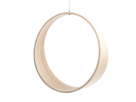Circleswing N.2 Wooden Hanging Chair Swing Seat - Little White Oak⎥outdoor | Schaukeln | Iwona Kosicka Design