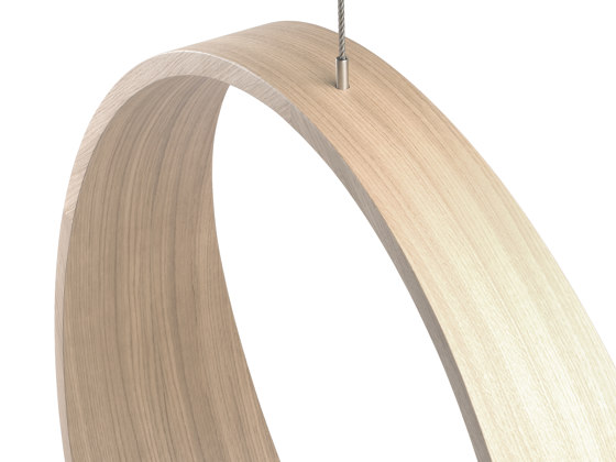 Circleswing N.2 Wooden Hanging Chair Swing Seat - Little White Oak⎥outdoor | Balancelles | Iwona Kosicka Design