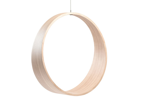 Circleswing N.2 Wooden Hanging Chair Swing Seat - Little White Oak⎥indoor | Swings | Iwona Kosicka Design