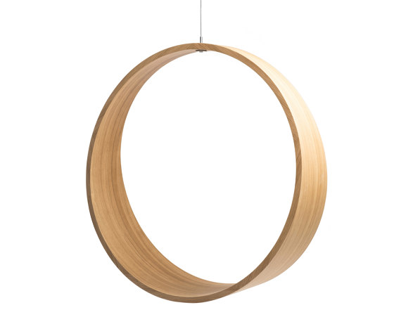 Circleswing N.2 Wooden Hanging Chair Swing Seat - Natural Oak⎥outdoor | Schaukeln | Iwona Kosicka Design