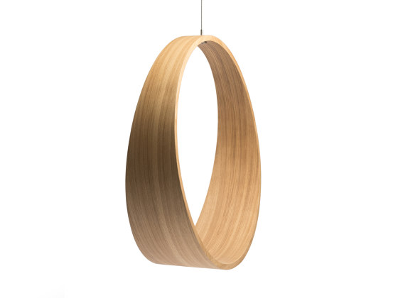 Circleswing N.2 Wooden Hanging Chair Swing Seat - Natural Oak⎥outdoor | Dondoli | Iwona Kosicka Design