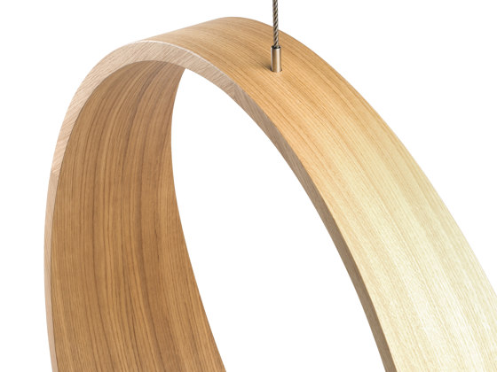Circleswing N.2 Wooden Hanging Chair Swing Seat - Natural Oak⎥outdoor | Columpios | Iwona Kosicka Design