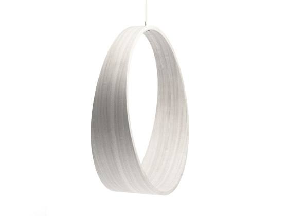 Circleswing N.2 Wooden Hanging Chair Swing Seat - White Oak⎥outdoor | Columpios | Iwona Kosicka Design