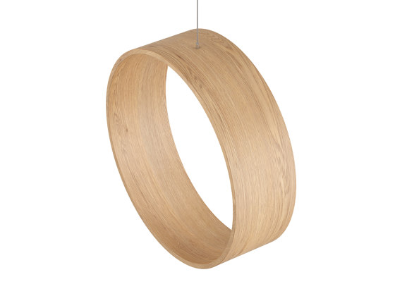 Circleswing N.3 Wooden Hanging Chair Swing Seat - Natural Oak⎥outdoor | Dondoli | Iwona Kosicka Design