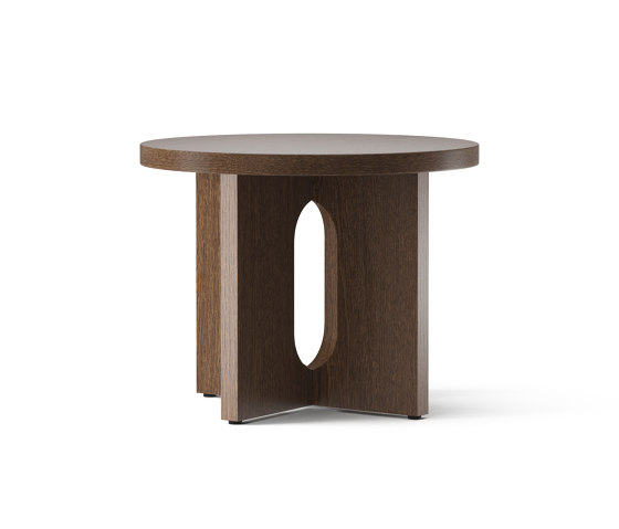 Androgyne Side Table, Ø50, Dark Stained Oak | Mesas auxiliares | Audo Copenhagen