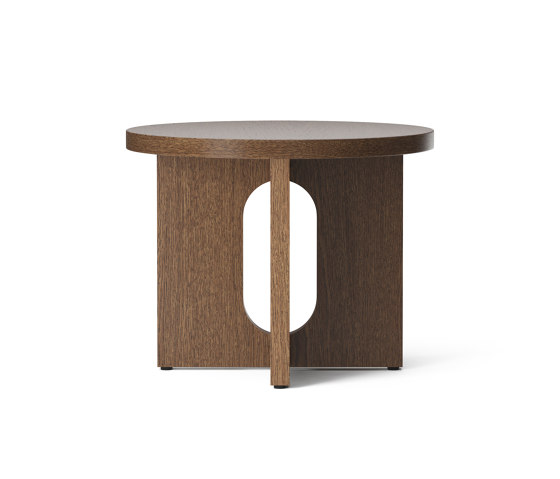Androgyne Side Table, Ø50, Dark Stained Oak | Tables d'appoint | Audo Copenhagen