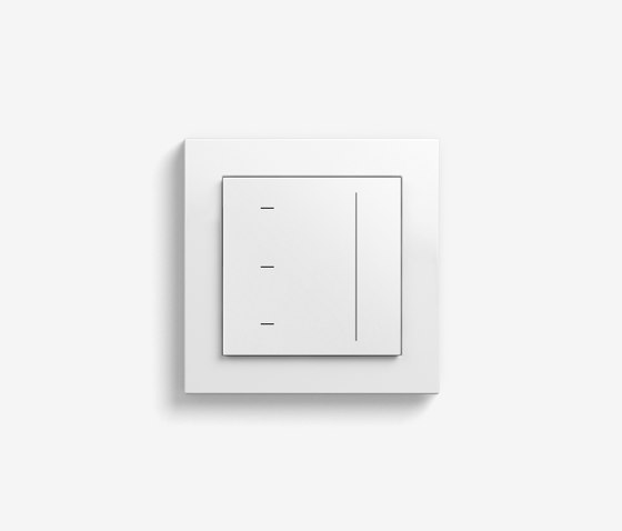 Blind Control | System 3000 Touchdisplay | pure white matt (including E2) | Lighting controls | Gira