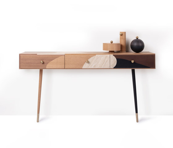 ROSE SELAVY WALL CONSOLE | Wall Console | Marquetry | Coiffeuses | Maison Dada