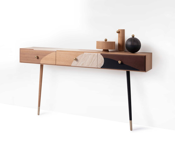 ROSE SELAVY WALL CONSOLE | Wall Console | Marquetry | Coiffeuses | Maison Dada