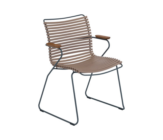 CLICK | Dining chair Sand with Bamboo armrests | Chaises | HOUE