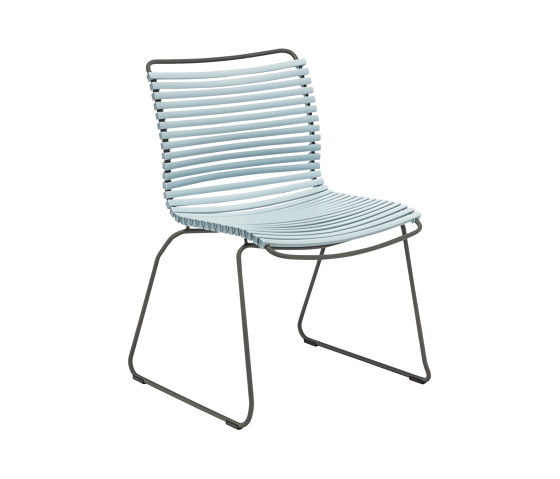 CLICK | Dining chair Dusty Light Blue No Armrest | Chairs | HOUE