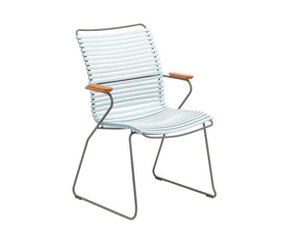 CLICK | Dining chair Dusty Light Blue Tall Back | Chaises | HOUE