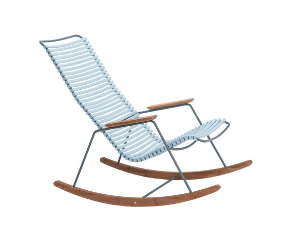 CLICK | Rocking chair Dusty Light Blue | Poltrone | HOUE