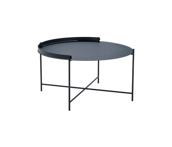 EDGE | Table Ø76 Black | Tables d'appoint | HOUE