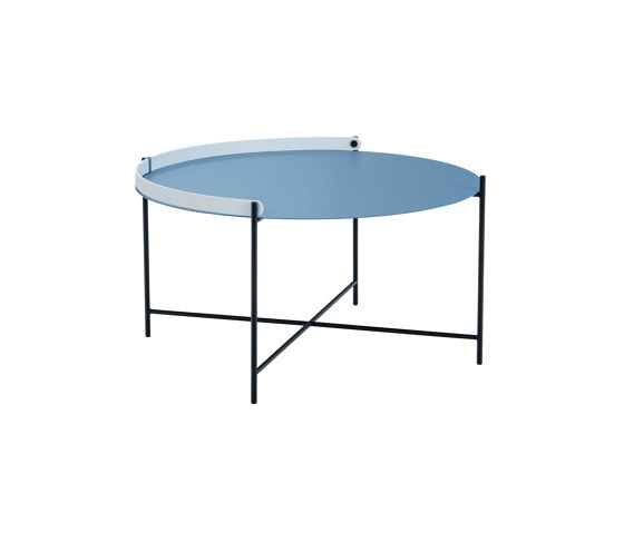 EDGE | Table Ø76 Pigeon Blue | Tables d'appoint | HOUE