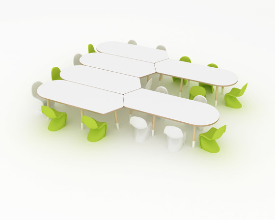 Table Choquette Modular | Tavoli infanzia | IDM Coupechoux