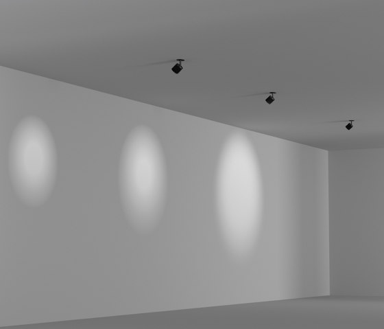 SURFACE | MINI - Adjustable ceiling light source, black | Appliques murales | Letroh