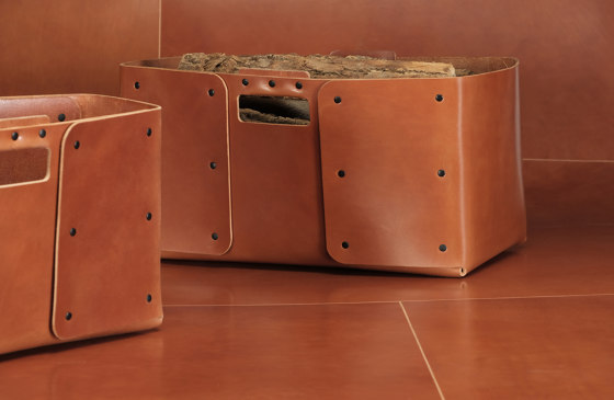 independent isto leather basket | Storage boxes | Skram