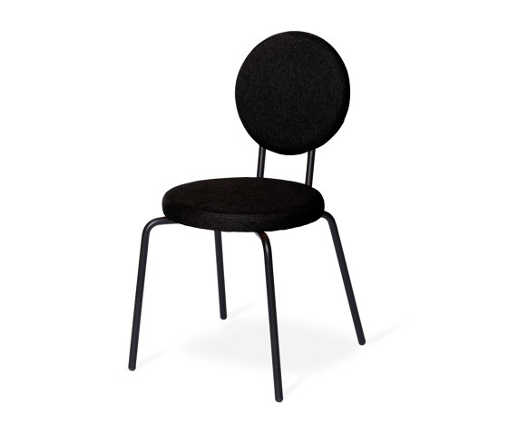 Option Chair Black, Round seat, round backrest | Sillas | PUIK
