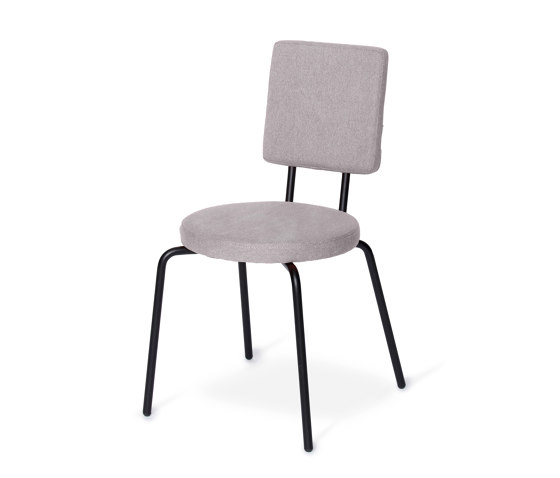 Option Chair Lightgrey, Round seat, square backrest | Sillas | PUIK